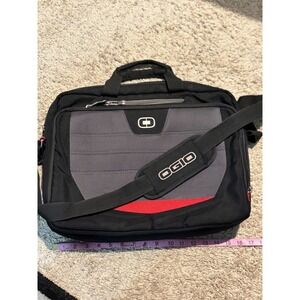 Ogio Black Laptop Bag Messenger Briefcase Adjustable Strap Business‎ Travel
